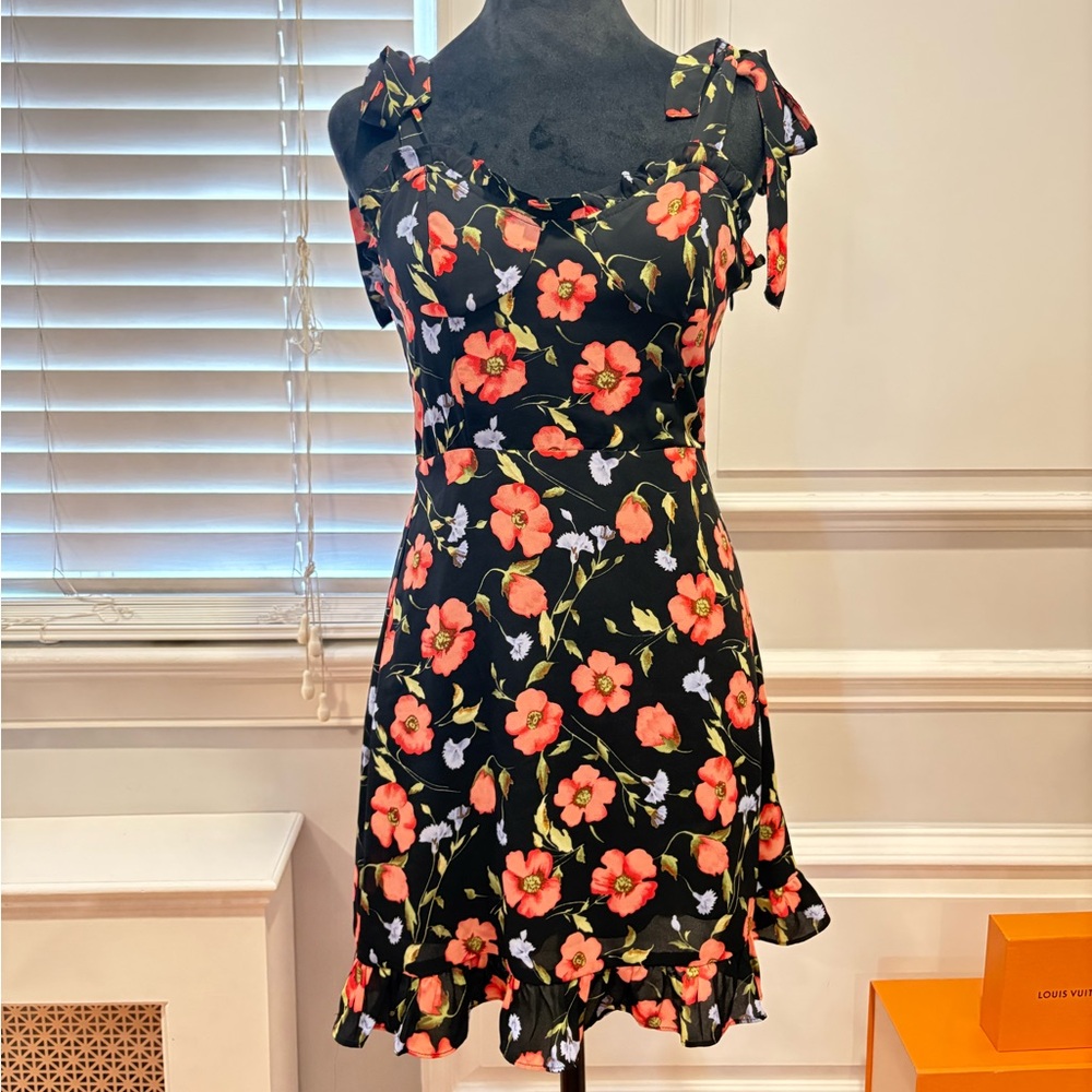 Forever21 Ruffled Floral Spring Mini Dress - Picture 2 of 10